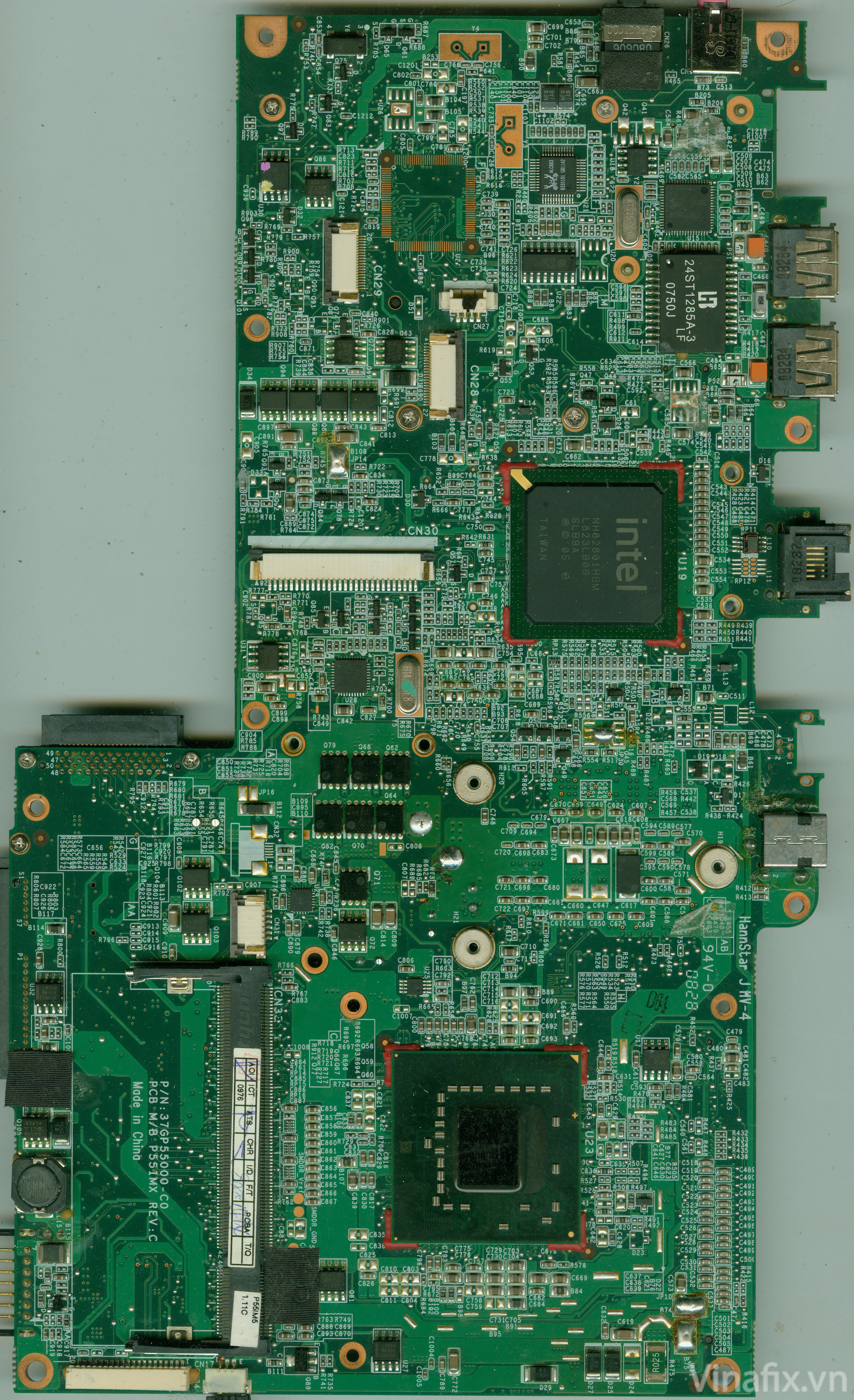 Fujitsu Amilo PI 2540 - ECS-Uniwill P55IMX Rev.C 35G1P5530-B0 GPU 216QMAKA14FG-