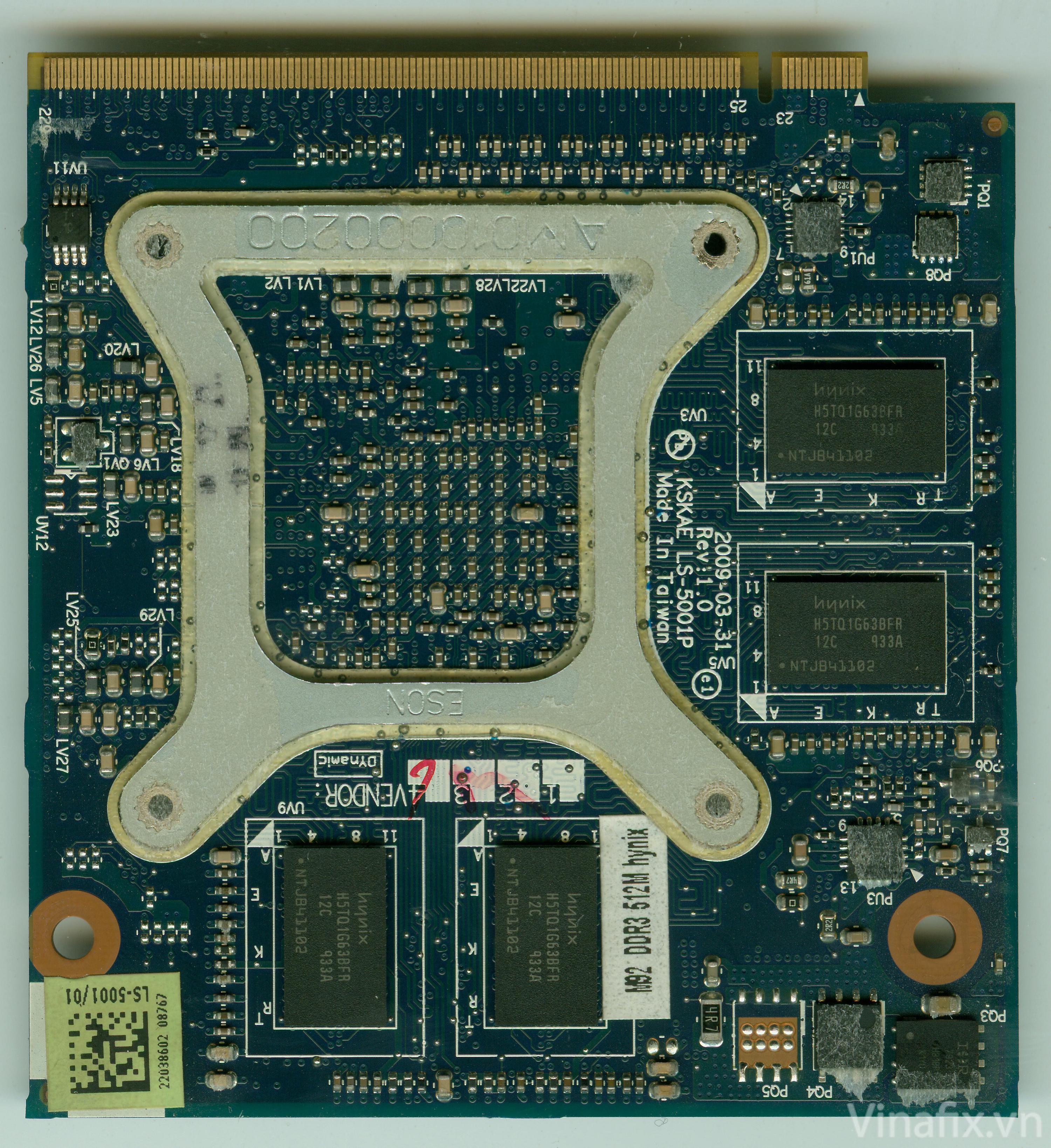 Toshiba Satellite A500-134 KSKAA LA-4991P Rev 1.0 KSKAE LS-5001P Rev 1.0 VGA Card-